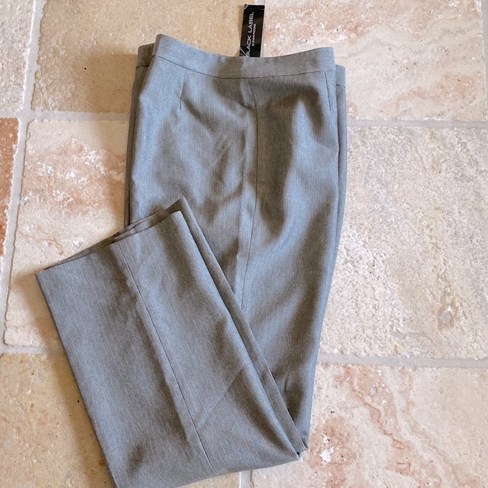 NWT Evan Picone black label dress pants Womens 16 Houndstooth Office Career